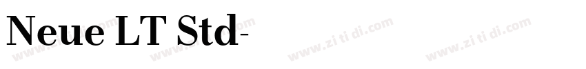 Neue LT Std字体转换